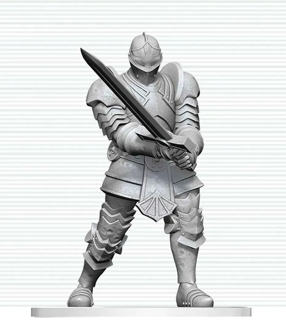 Dungeons & Dragons Nolzur's Marvelous Miniatures Miniatur unbemalt Red Knight Guardian Golem 14 cm