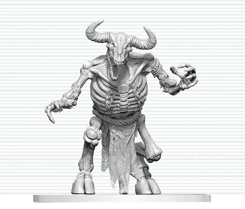 Dungeons & Dragons Nolzur's Marvelous Miniatures Miniatur unbemalt Minotaurus Skelett 17 cm