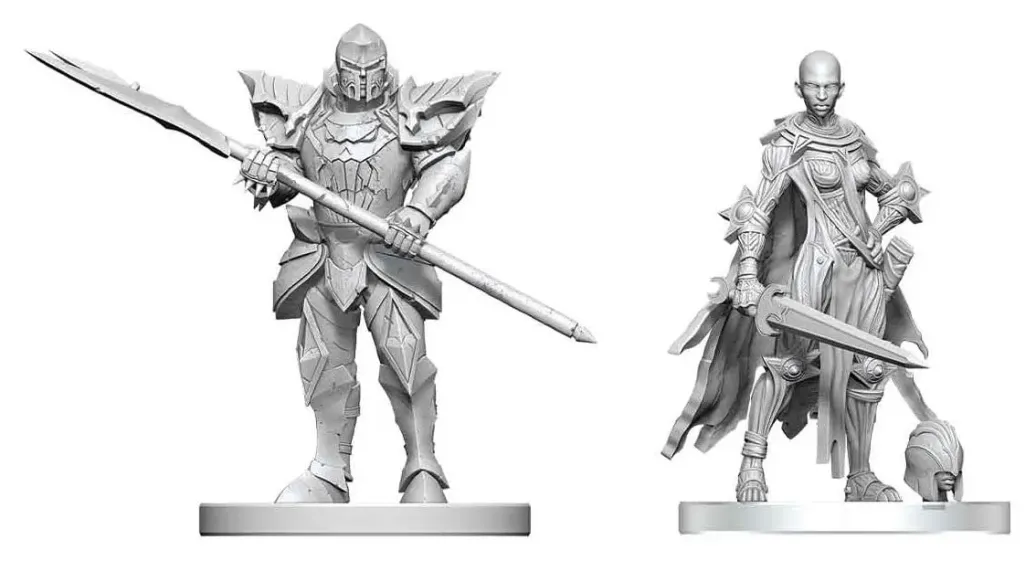 Pathfinder Battles Deep Cuts Miniatur unbemalt Nail & Rack Hellknights 14 cm