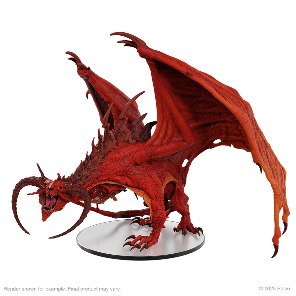 Pathfinder Battles Boxed Miniaturen vorbemalt Diabolic Dragon 18 cm