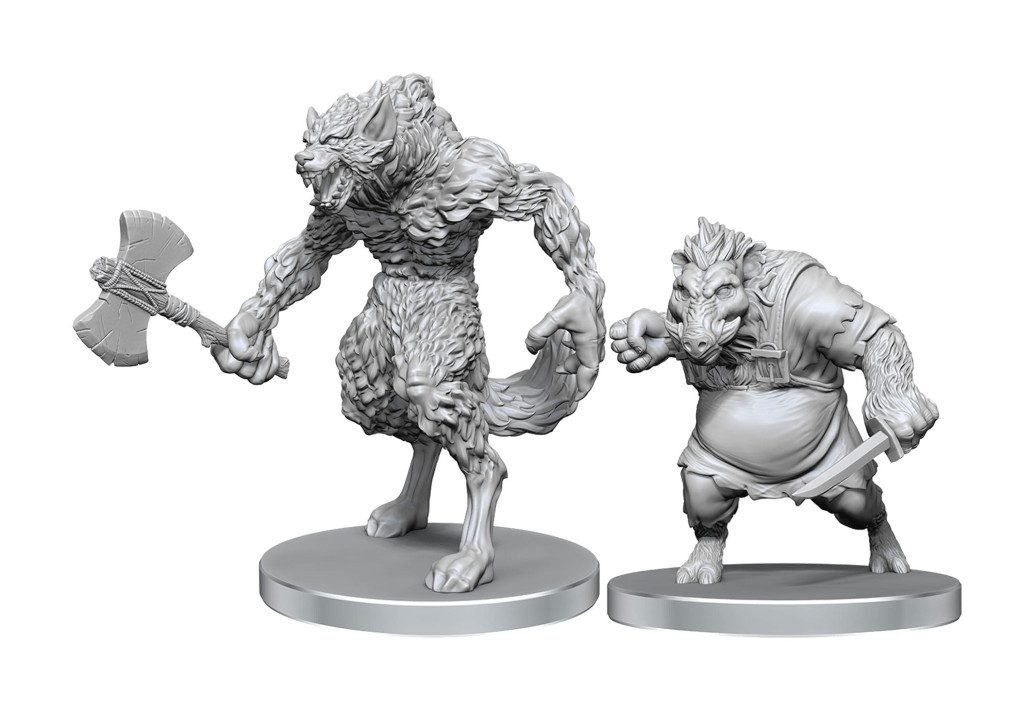 Pathfinder Deep Cuts Miniaturen unbemalt Werewolf & Wereboar