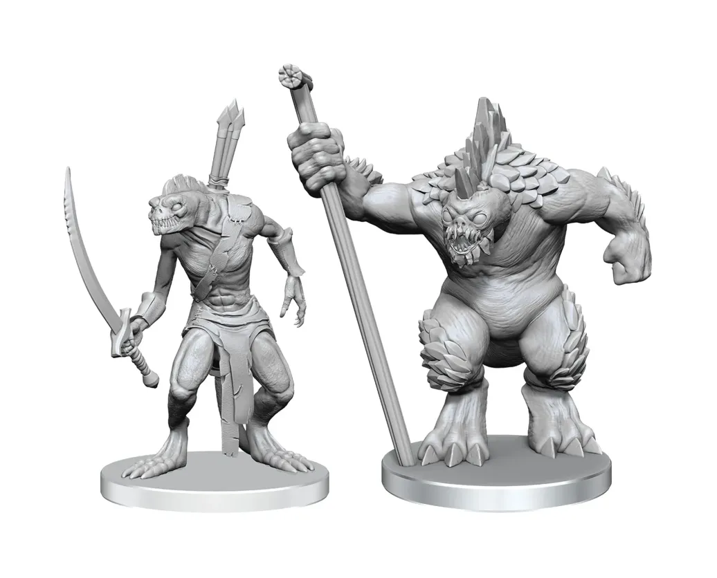 Pathfinder Deep Cuts Miniaturen unbemalt Xulgath Skirmisher & Stoneliege