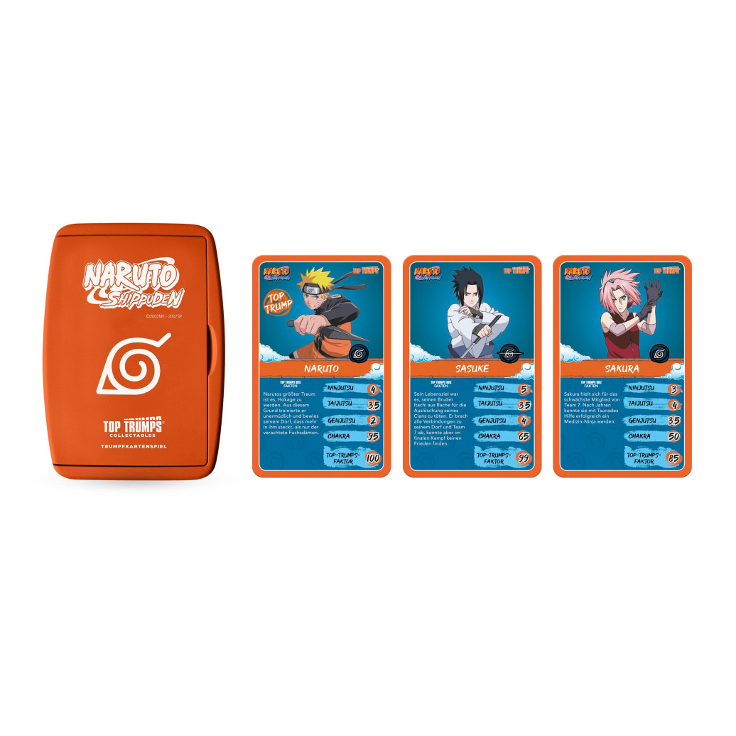 Naruto Shippuden Collectibles Kartenspiel Top Trumps Quiz Anime Collectible *Deutsche Version*
