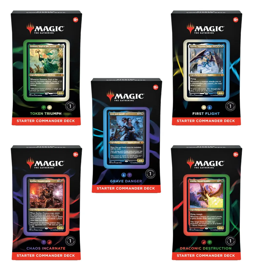 Magic the Gathering Commander-Starterdecks 2022 Display (5) englisch