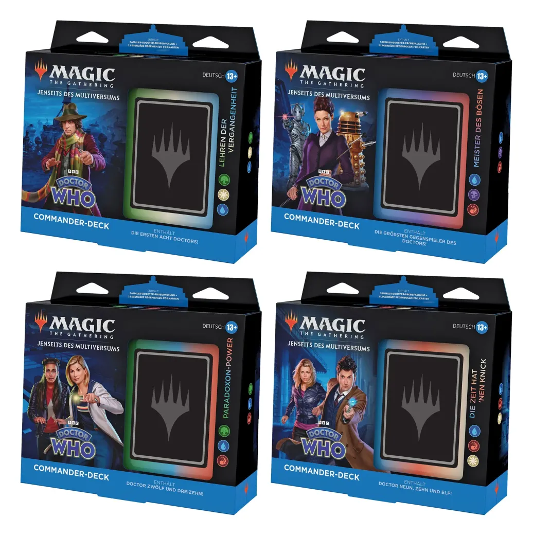 Magic the Gathering Jenseits des Multiversums: Doctor Who Commander-Decks Display (4) deutsch