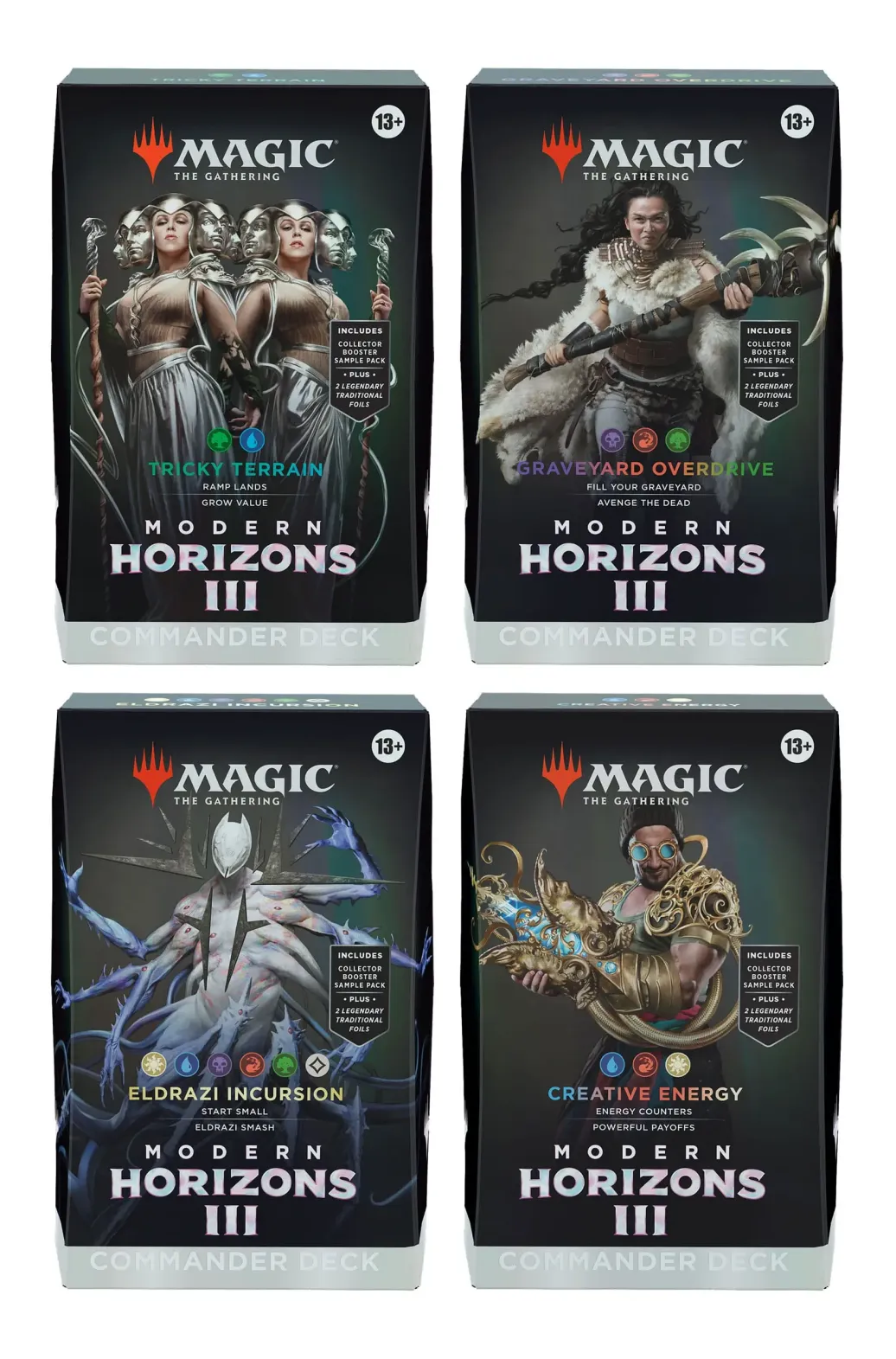 Magic the Gathering Modern Horizons 3 Commander-Decks Display (4) englisch