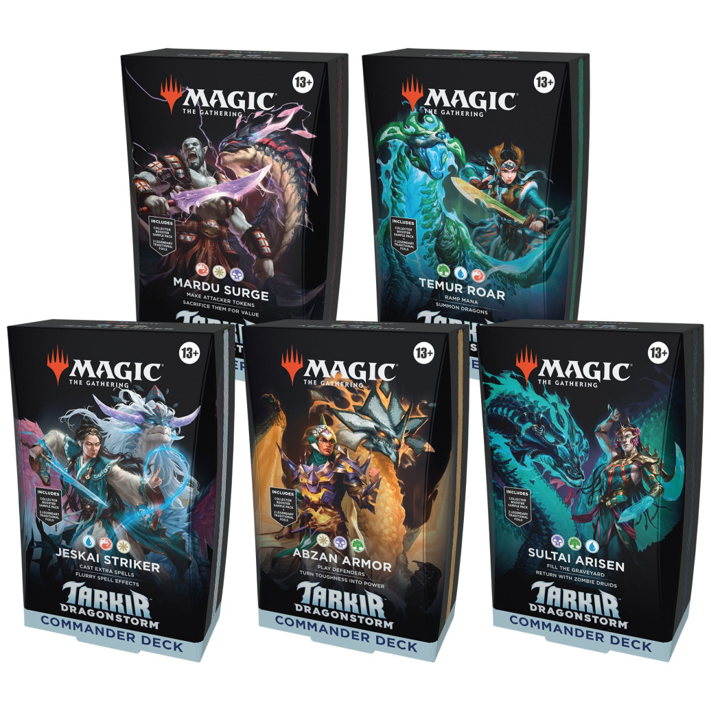 Magic the Gathering Tarkir: Dragonstorm Commander-Decks Display (5) englisch