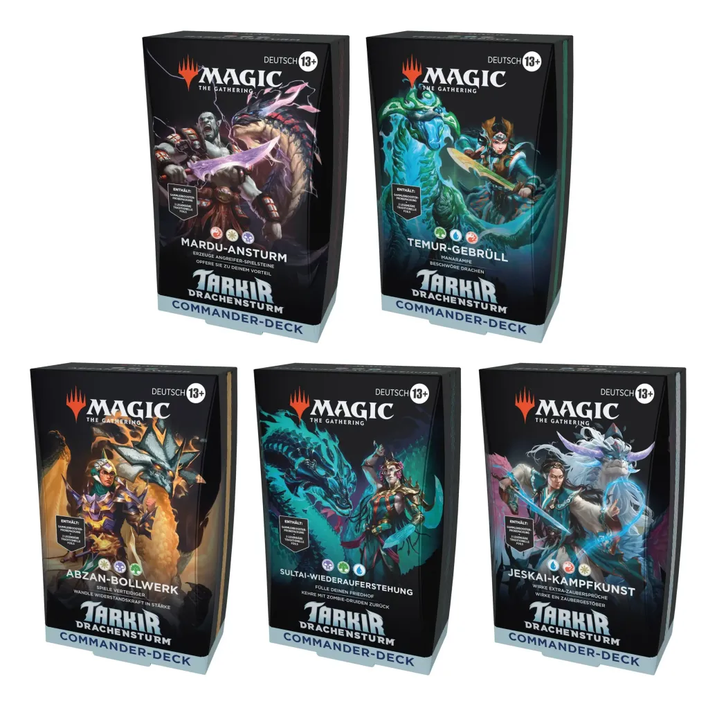 Magic the Gathering Tarkir: Drachensturm Commander-Decks Display (5) deutsch