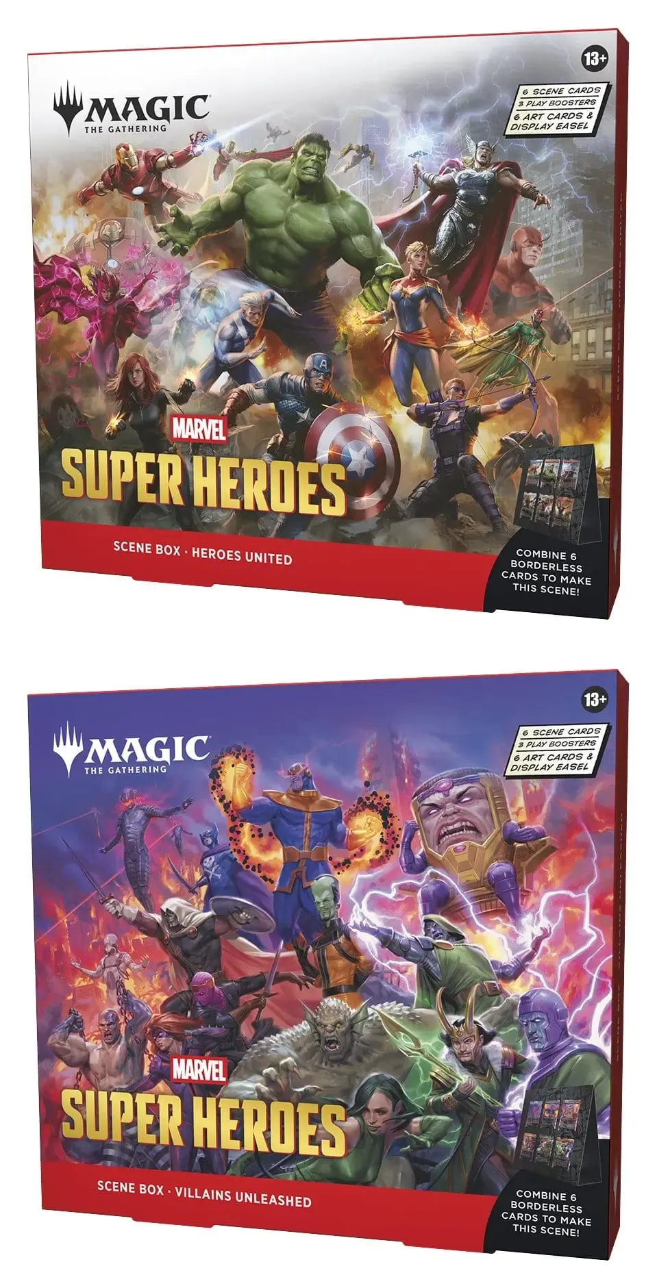 Magic the Gathering Marvel Super Heroes Szenenboxen Display (4) englisch