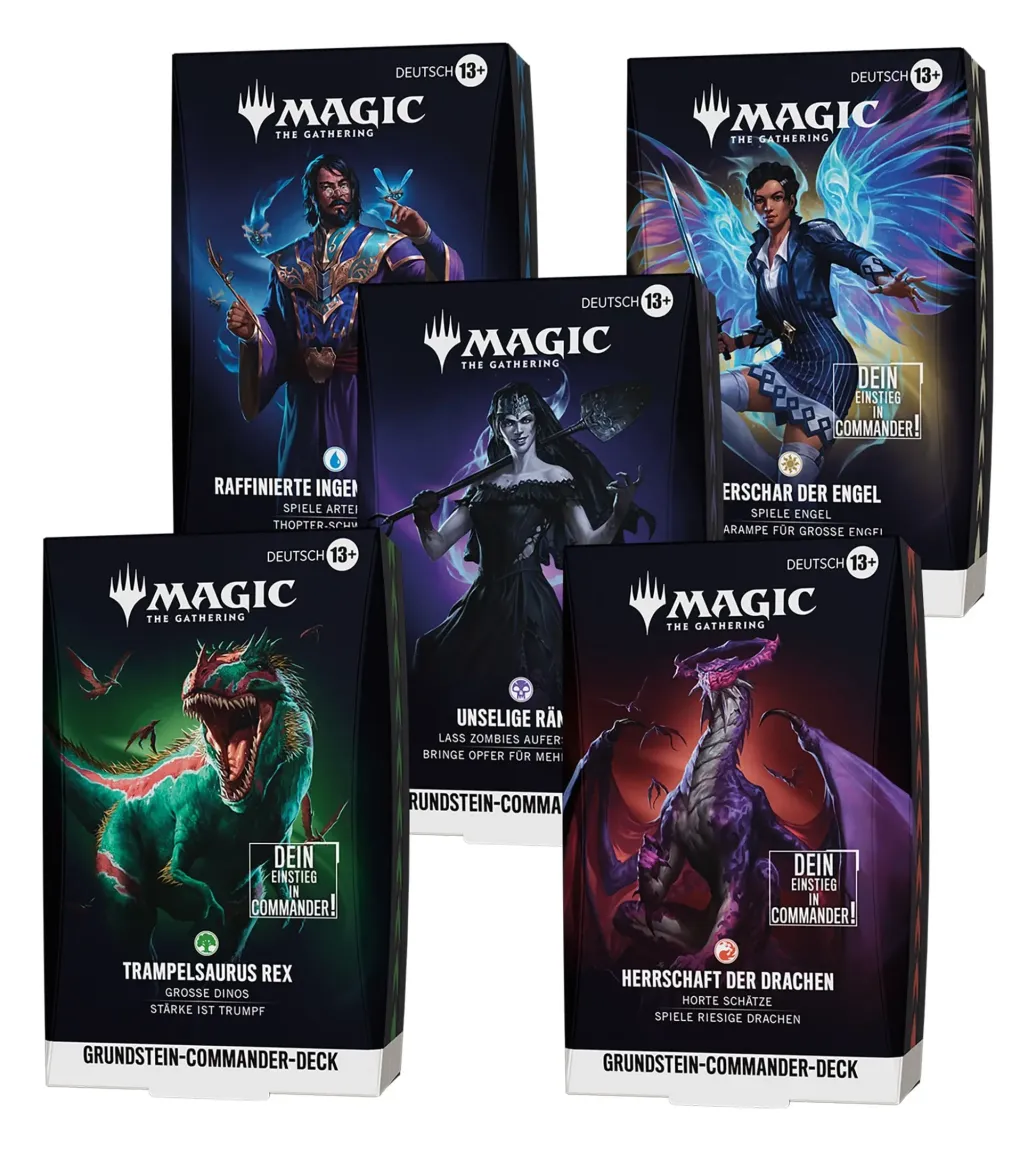 Magic the Gathering Grundstein-Commander-Decks Umkarton (5) deutsch