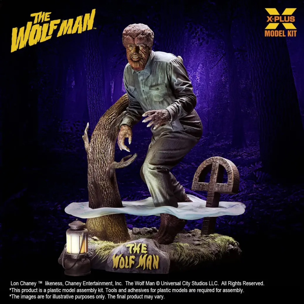 Wolf Man Plastic Model Kit 1/8 Lon Chaney Jr. as Wolf Man 22 cm  
