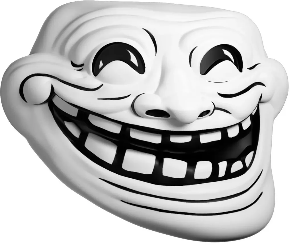 Meme Vinyl Figur Troll Face 7 cm
