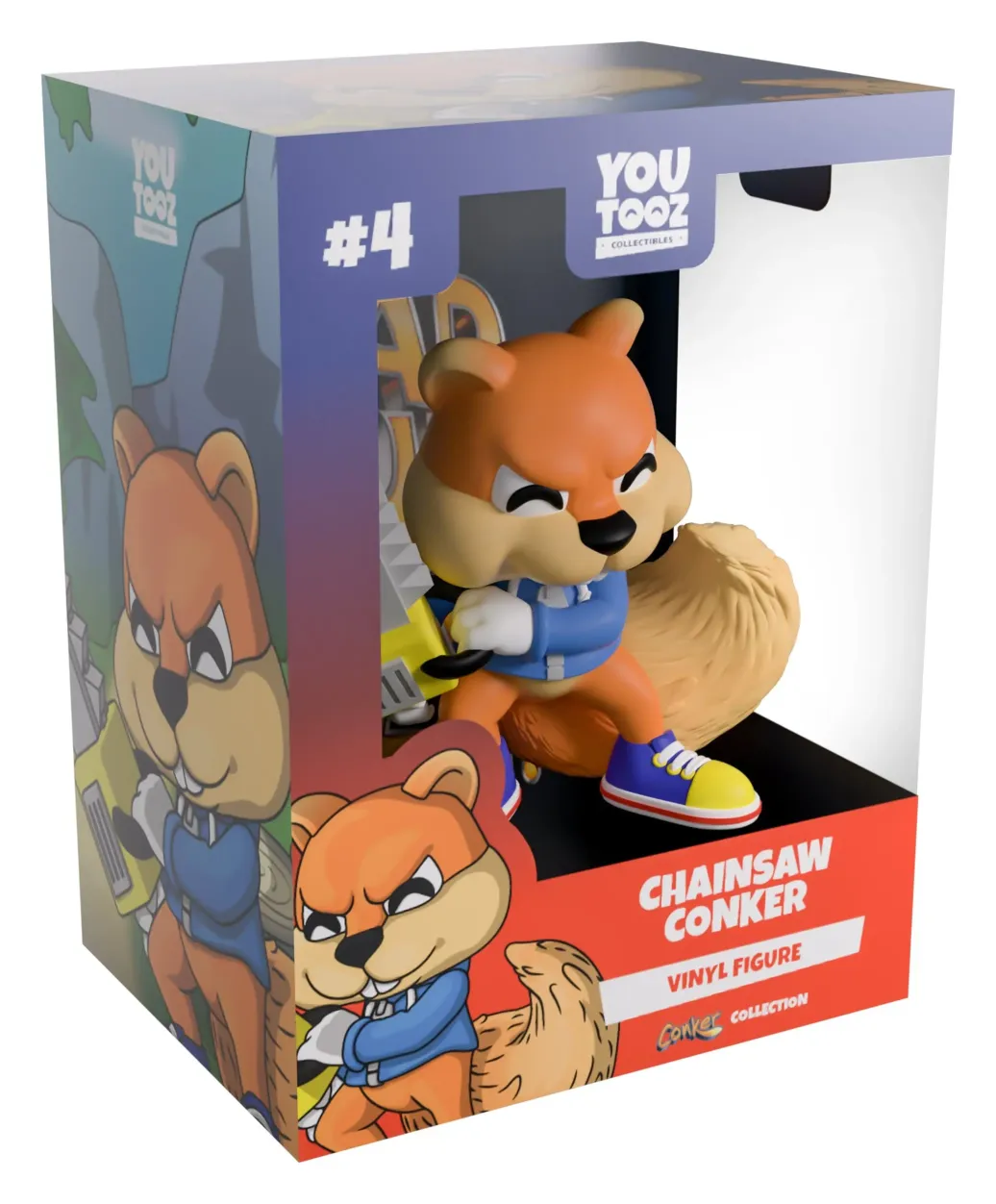 Conker’s Bad Fur Day Vinyl Figur Chainsaw Conker 8 cm