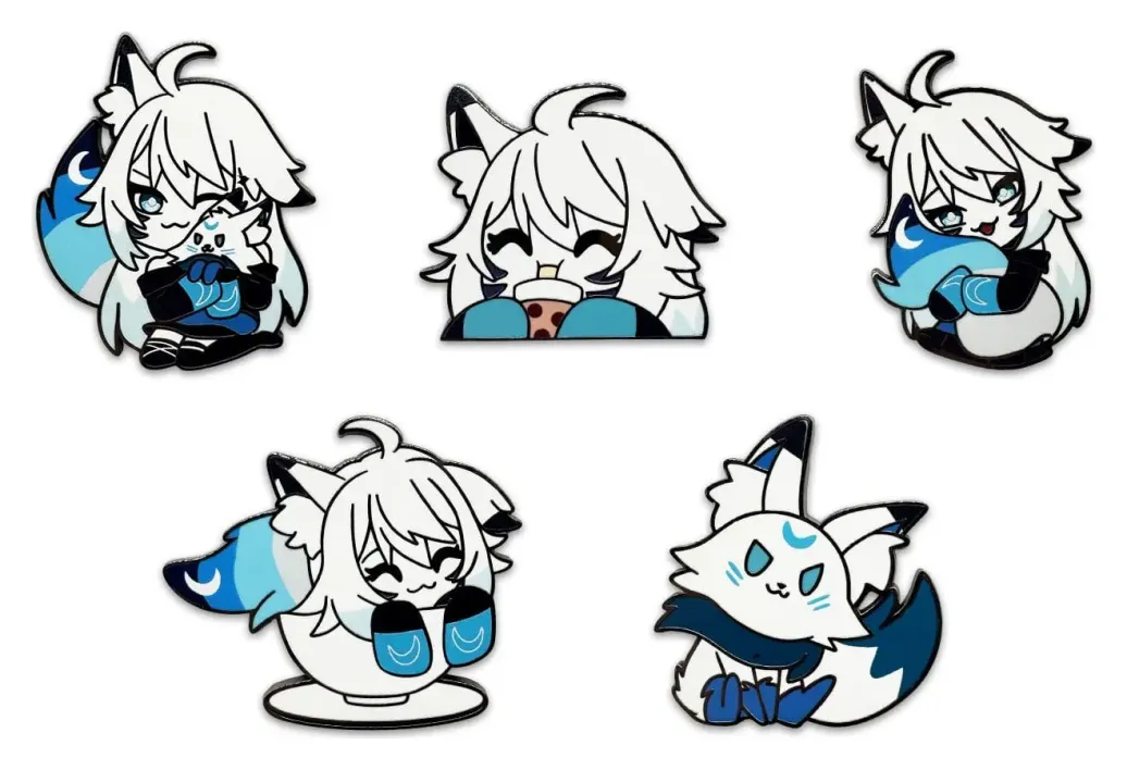 VTuber Ansteck-Pins Set MysticLight 3 cm (6)      