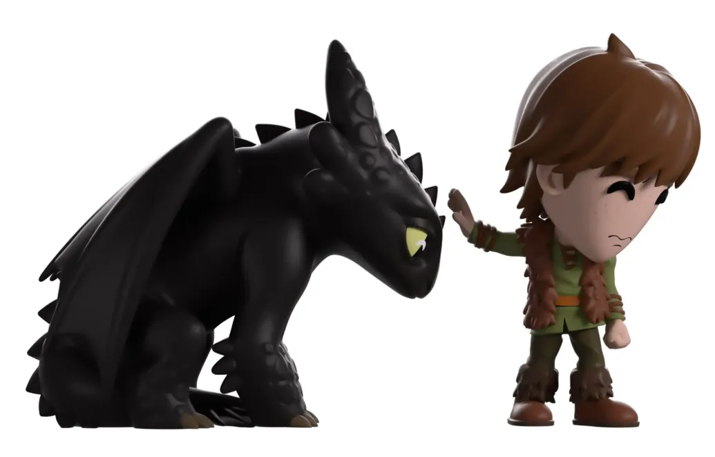 Drachenzähmen leicht gemacht Vinyl Figur Meeting Toothless 11 cm 