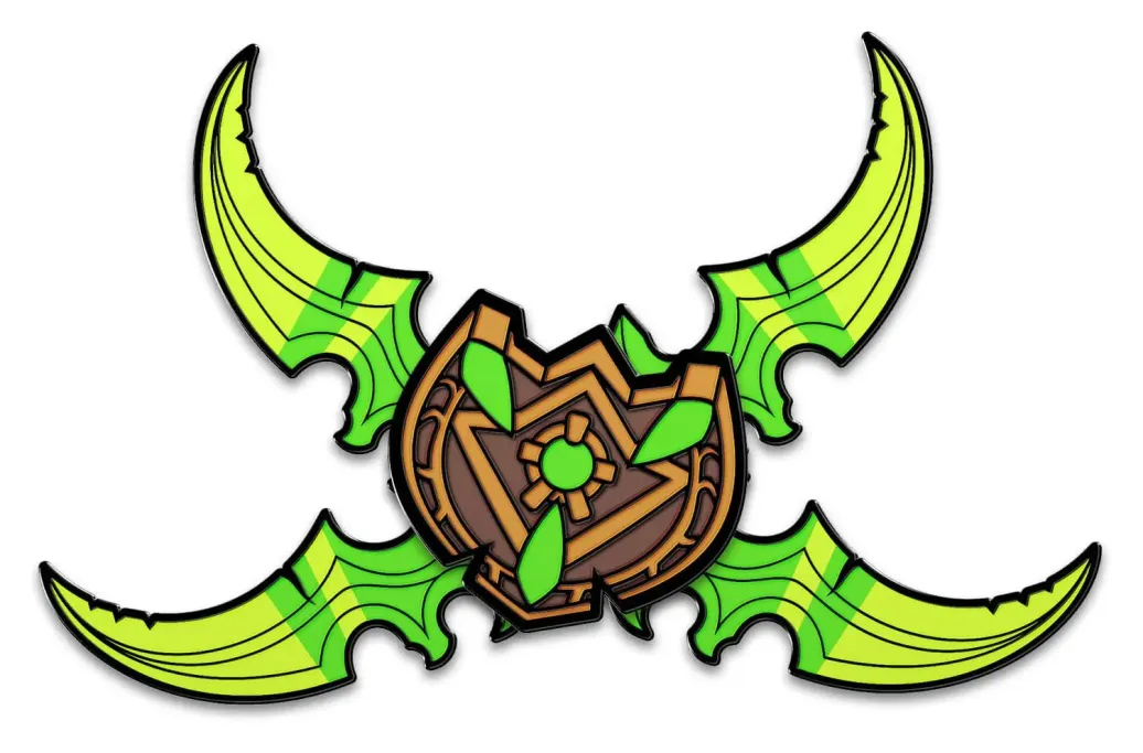 World Of Warcraft Ansteck-Pin Illidian Stormrage's Warglaives 5 cm           