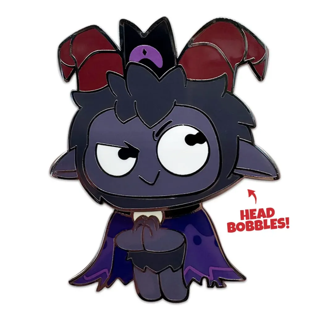 Cult of The Lamb Ansteck-Pin Goat Bobble Head 5 cm 