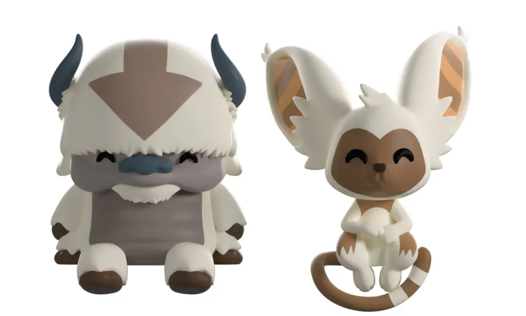 Avatar: The Last Airbender Vinyl Figuren Appa and Momo Monitor Buddiez 5 cm