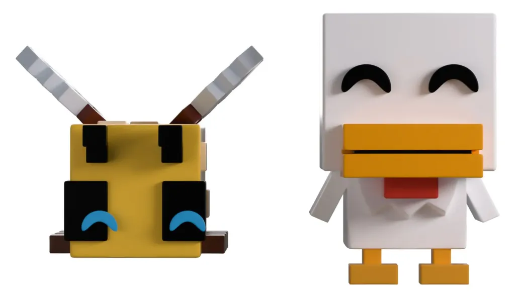 Minecraft Vinyl Figuren Bee and Chicken Monitor Buddiez