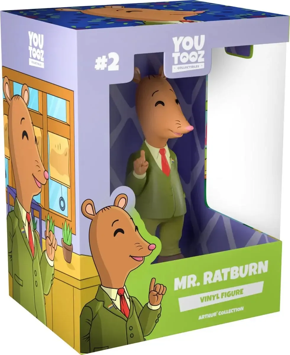 Erdferkel Arthur und seine Freunde Vinyl Figur Mr. Ratburn 12 cm