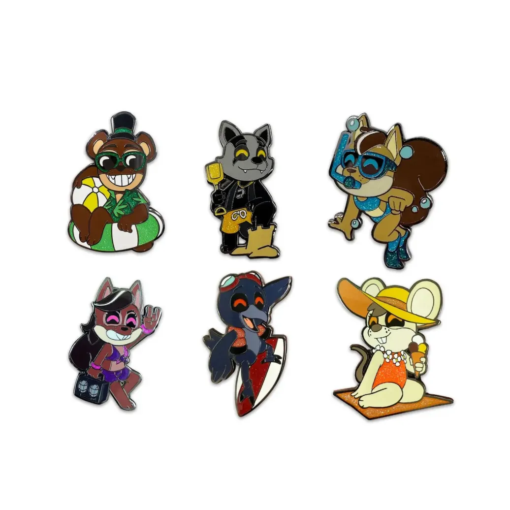 Five Nights at Freddy's Ansteck-Pins Set Popgoes Beach 3 cm (6)