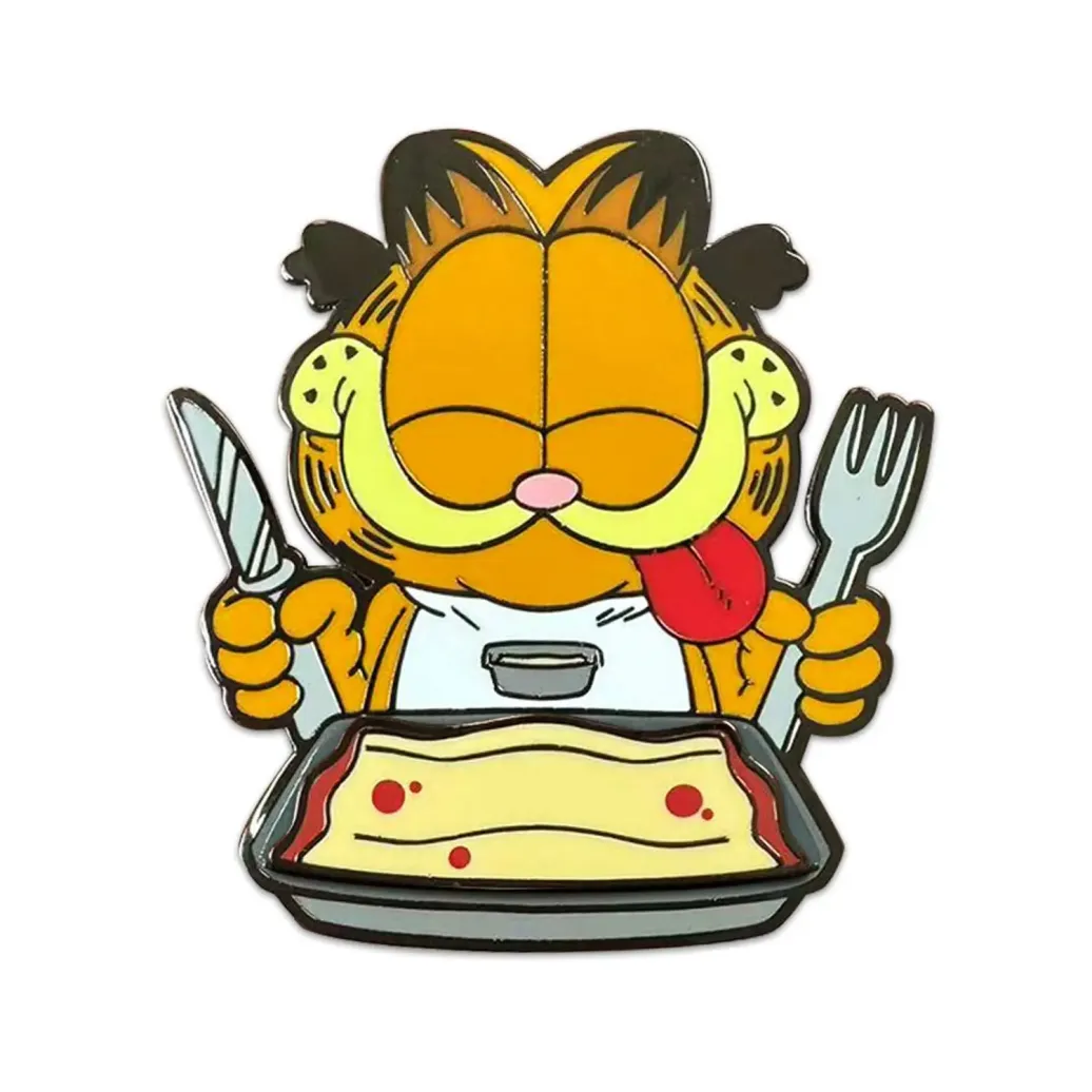 Garfield Ansteck-Pin Disco Garfield Lasagna Dinner 5 cm