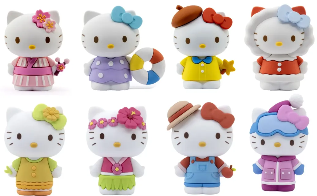 Sanrio Mini-Doll Four Seasons Series Minifiguren Hello Kitty 7 cm Display (12)