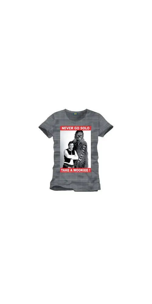 Star Wars T-Shirt Never Go Solo Größe XL