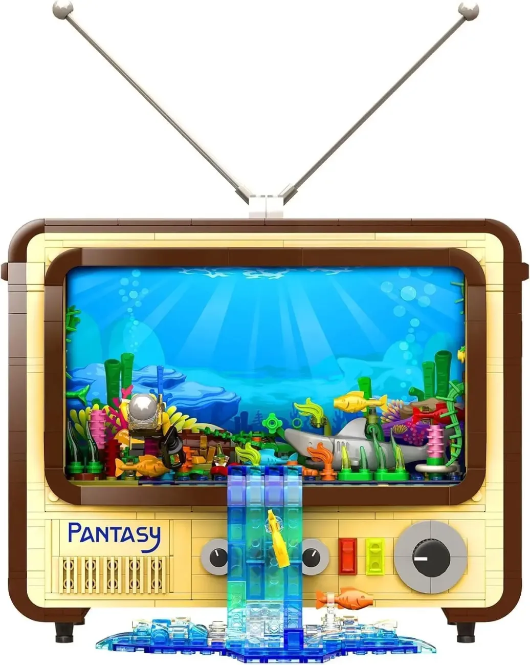 Pantasy 61008 "Retro Television" Klemmbaustein-Set (1173 Teile)