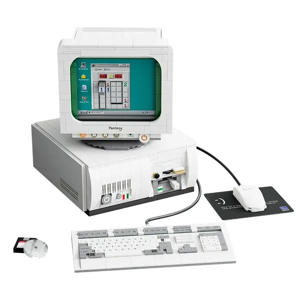 Pantasy 85005 "Retro 90s PC" Klemmbaustein-Set (1634 Teile)