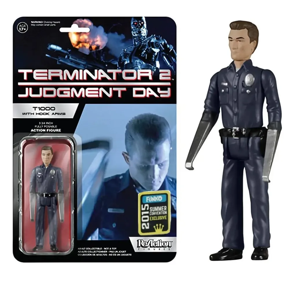 Terminator T-1000 w Hook Arms ReAction Actionfigur 10 cm SDCC Exclusive