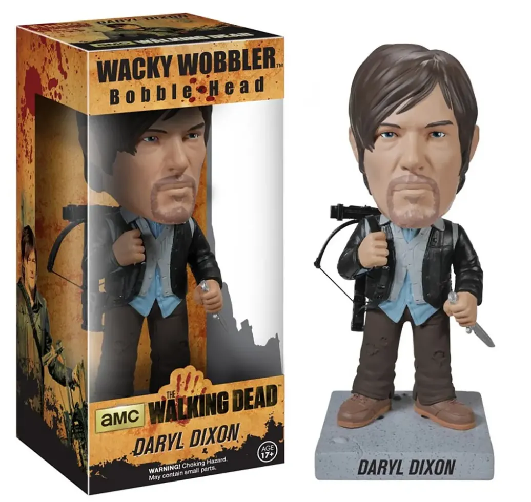 The Walking Dead Wacky Wobbler Wackelkopf-Figur New Biker Daryl 18 cm