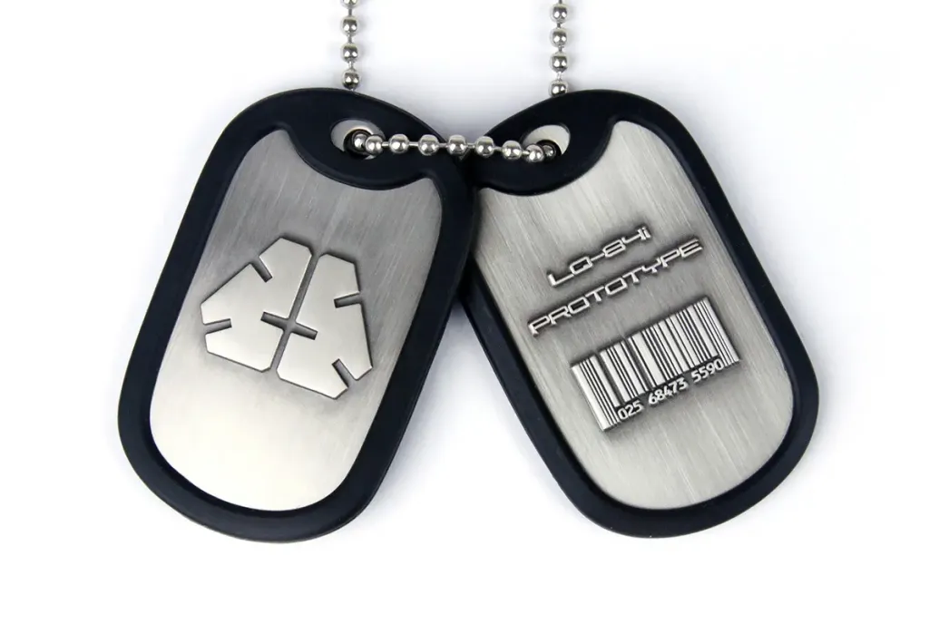 Metal Gear Rising Erkennungsmarken mit Kette LG-84i Prototype