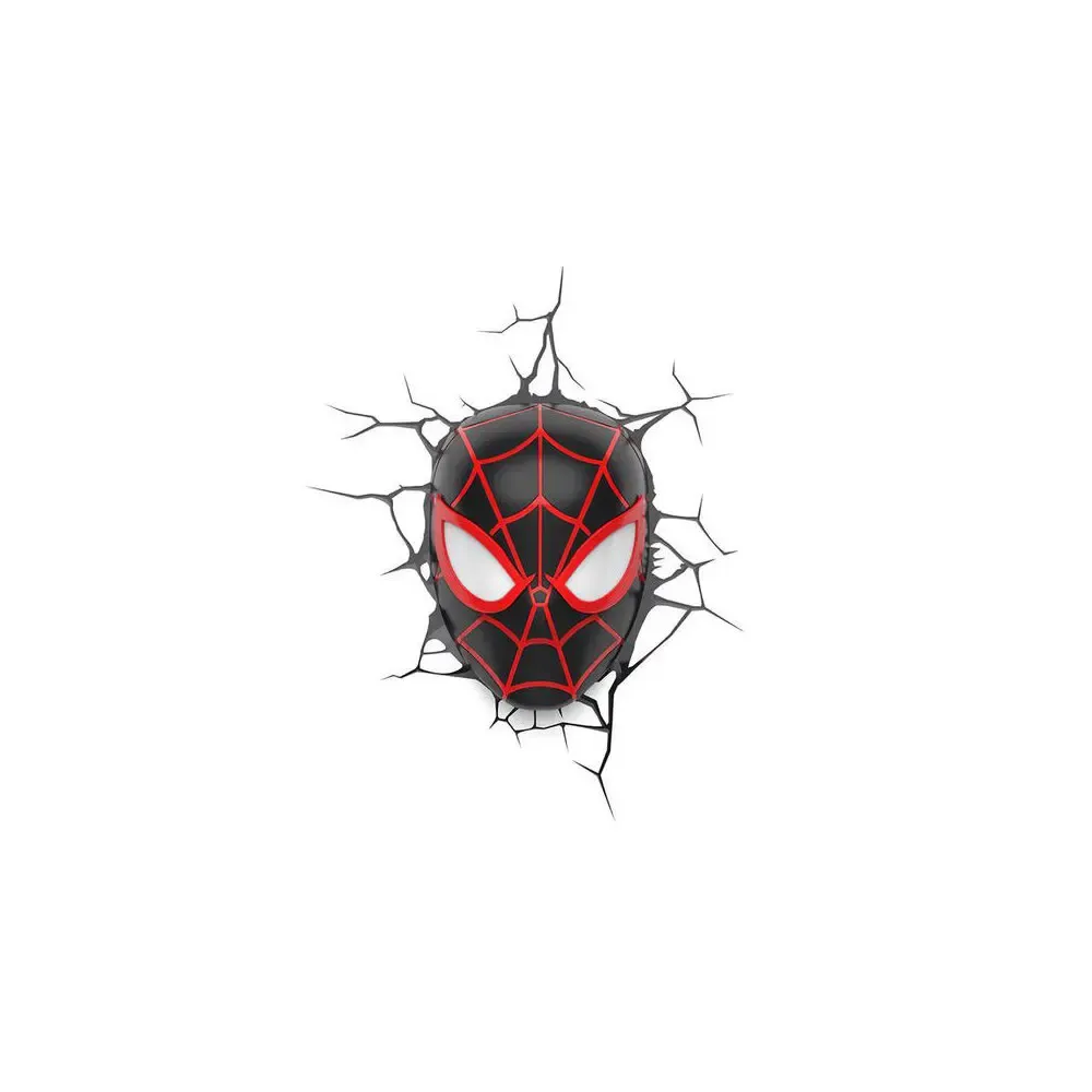 Marvel 3D LED Leuchte Spider-Man Miles Morales Face 3D