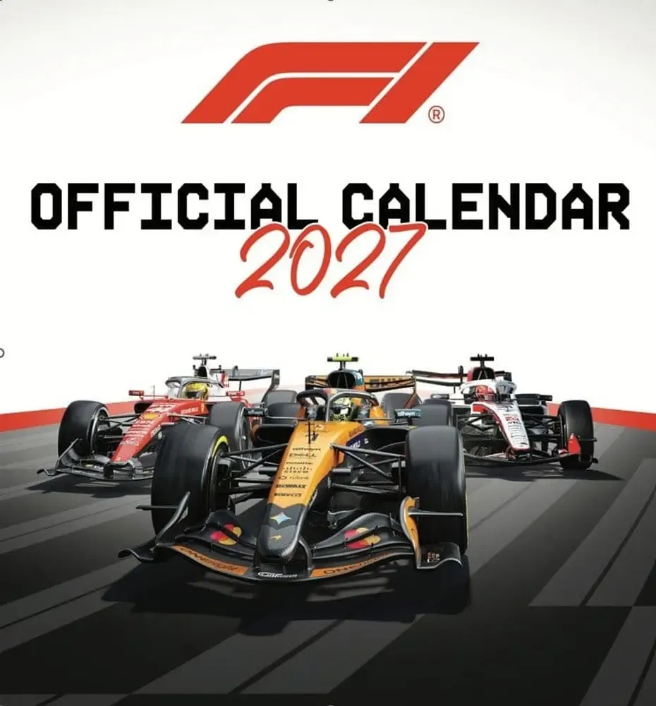 Formula 1 Offizieller Kalender 2027 30 x 30 cm