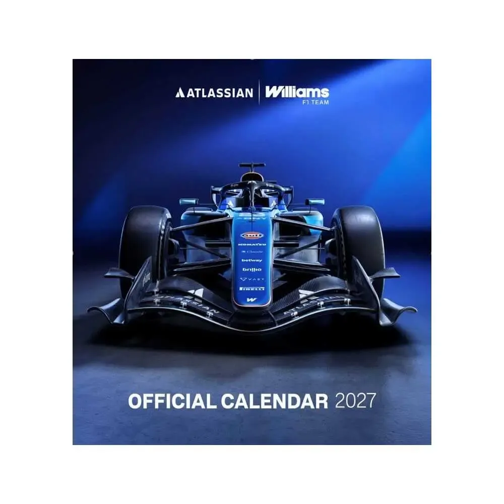 Atlassian Williams F1 Team Offizieller Kalender 2027 30 x 30 cm