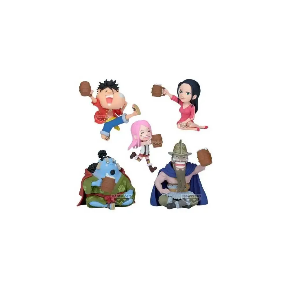 One Piece World Collectable Figure Minifiguren 7 cm Banquet 1 Blind Box Display (12)