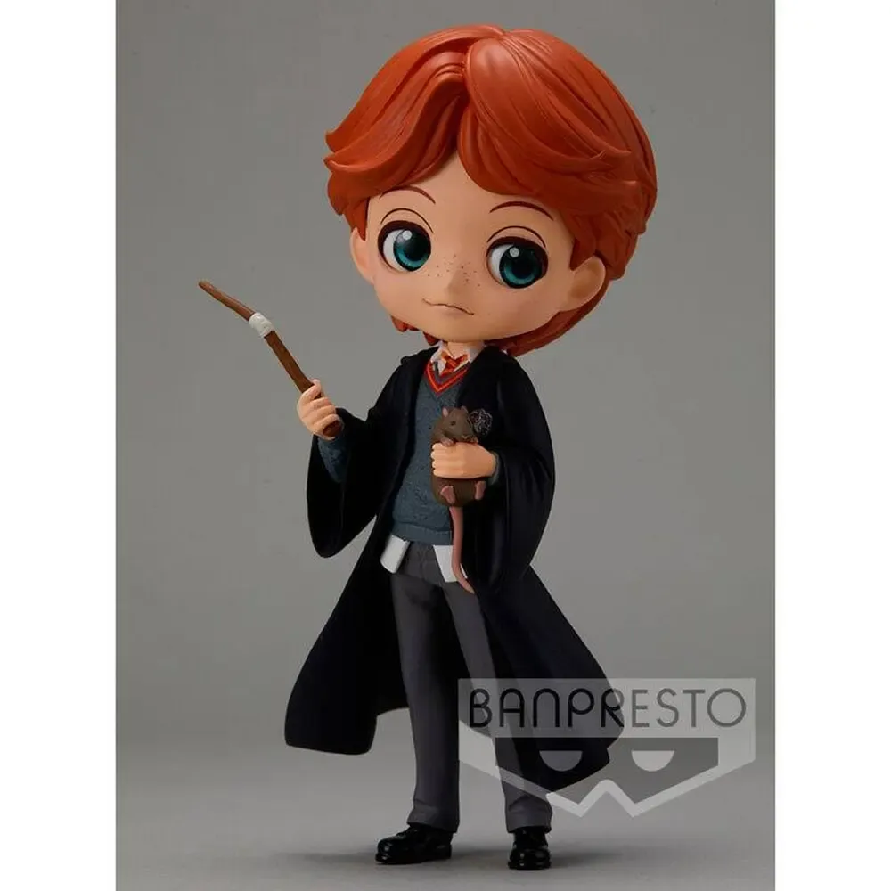 Harry Potter Ron Weasley with Scabbers Q Posket Minifigur 14 cm