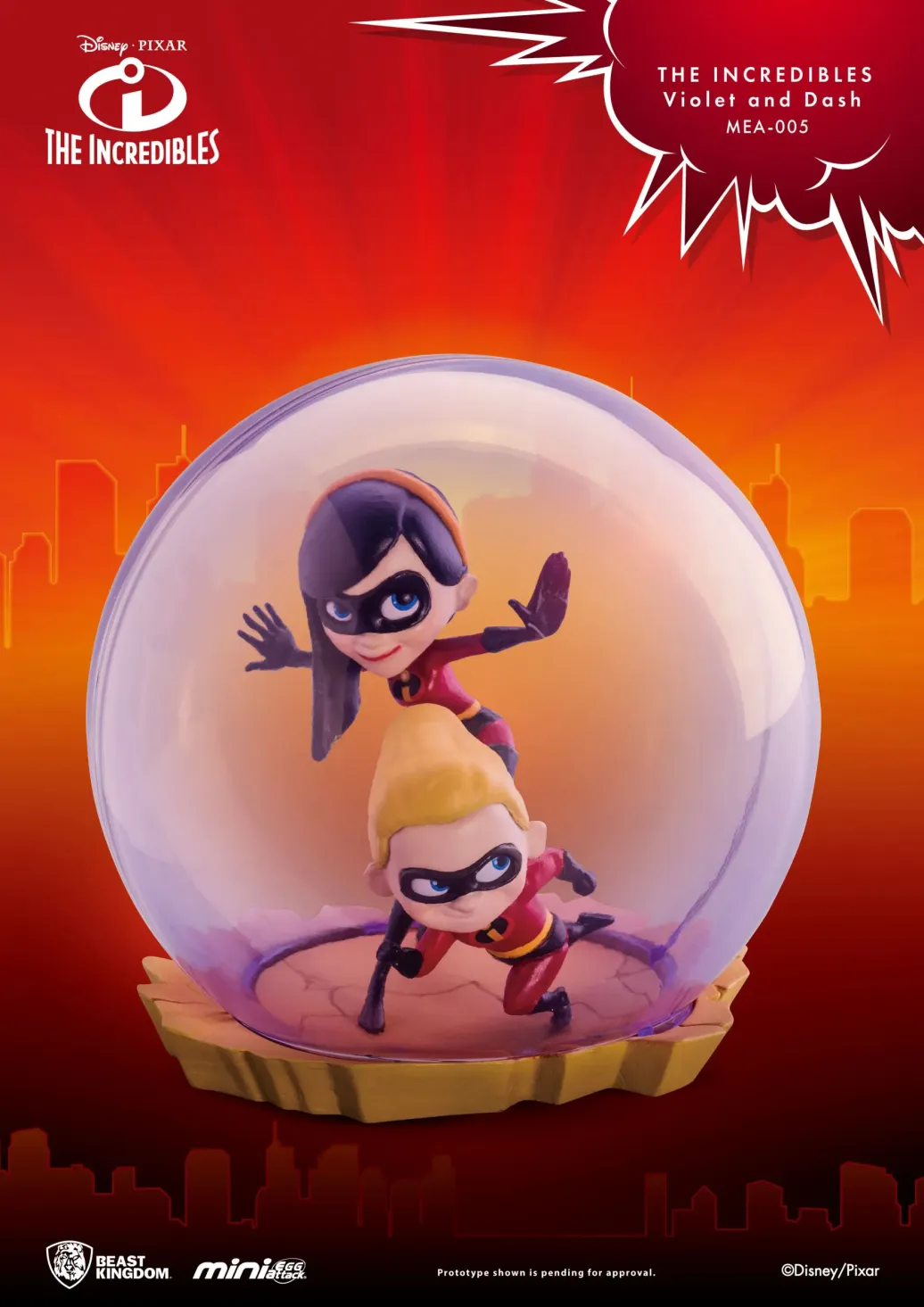 Die Unglaublichen Violet & Dash Mini Egg Attack Figur 8 cm