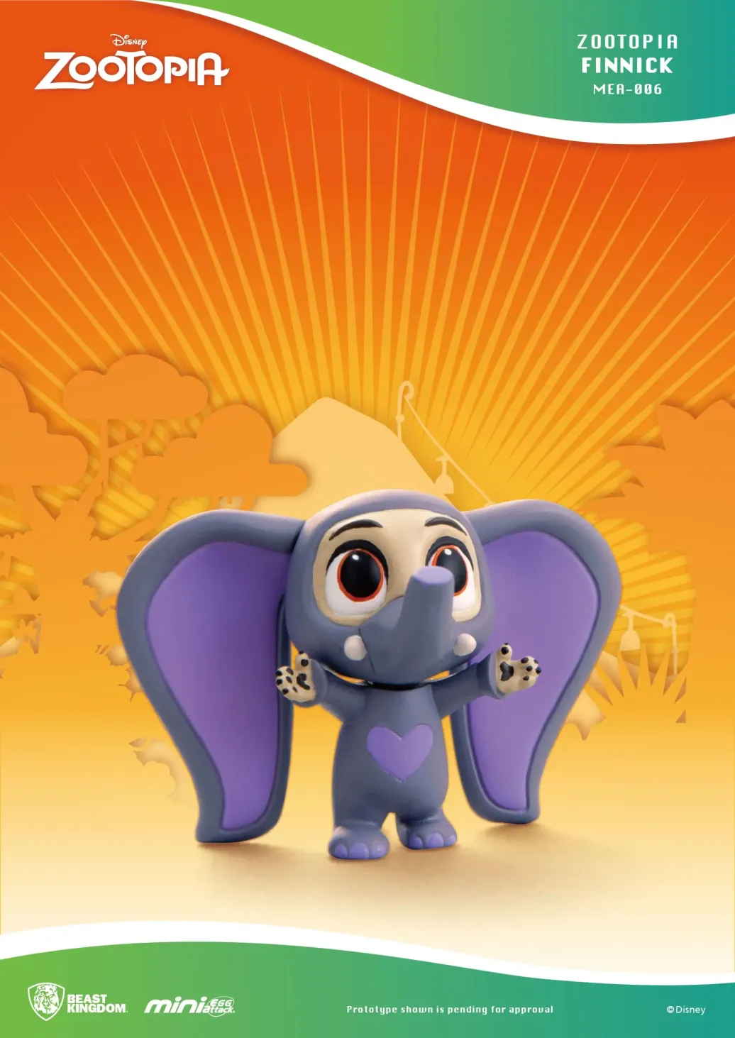 Zoomania Finnick Mini Egg Attack Figur 6 cm