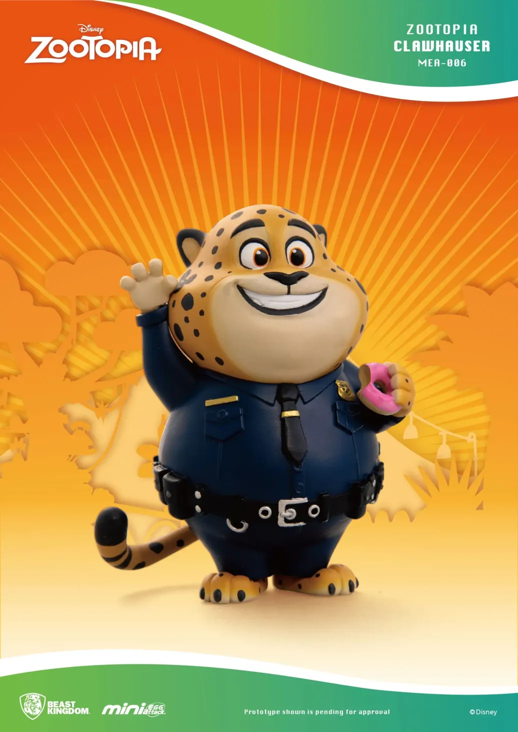 Zoomania Clawhauser Mini Egg Attack Figur 9 cm