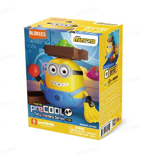 Minions Blokees PreCool Jelly Factory Series 1 Plastic Model Kit 02 Otto the Fruit handler