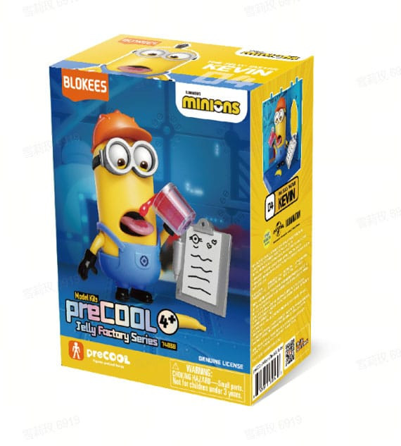 Minions Blokees PreCool Jelly Factory Series 1 Plastic Model Kit 04 Kevin the Jelly Taster