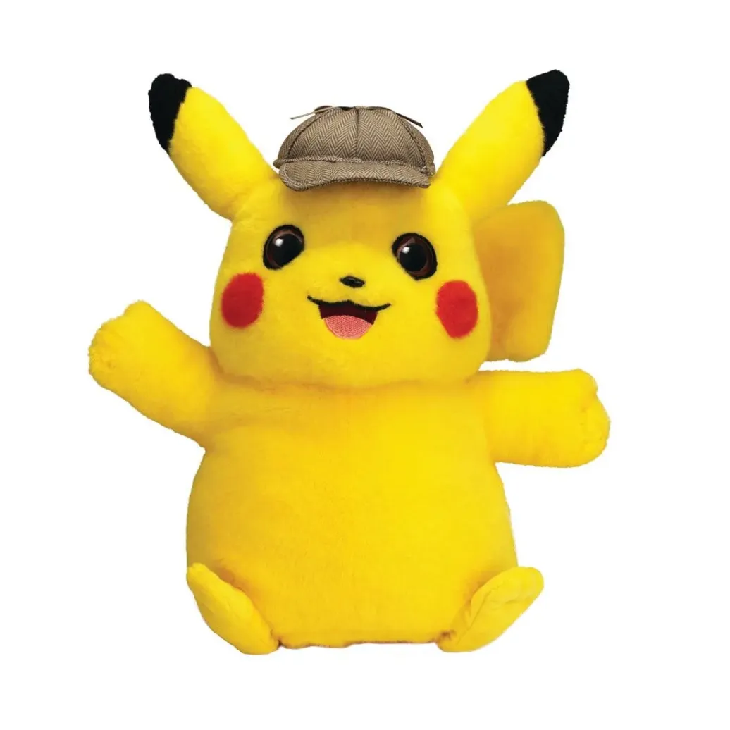 Pokémon Meisterdetektiv Pikachu Plüschfigur mit Sprachfunktion 30 cm