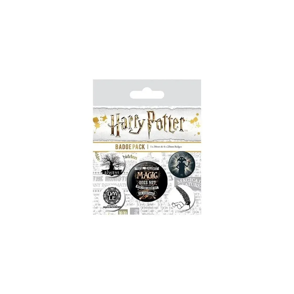 Harry Potter Ansteck-Buttons 5er-Pack Symbole 