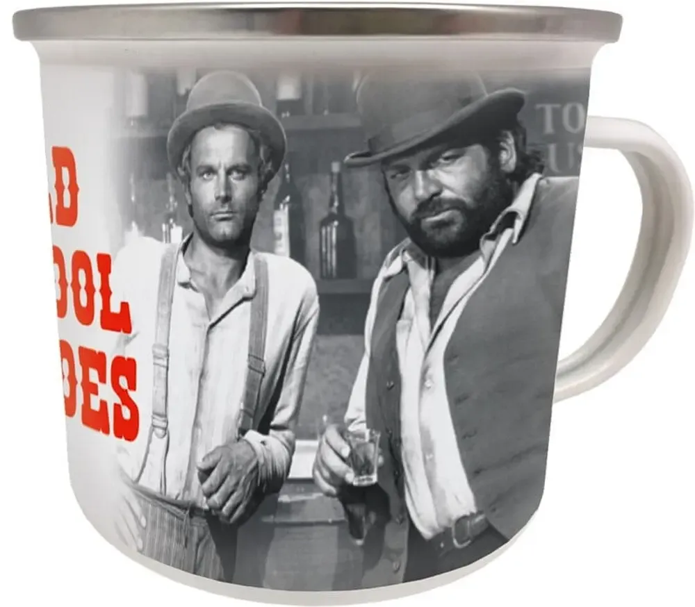 Bud Spencer & Terence Hill Emaille Tasse Old School Heroes
