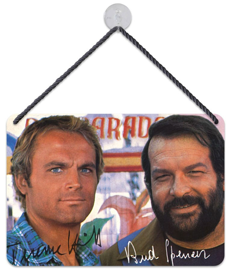 Bud Spencer & Terence Hill Blechschild Autogramm 16,5 x 11,5 cm