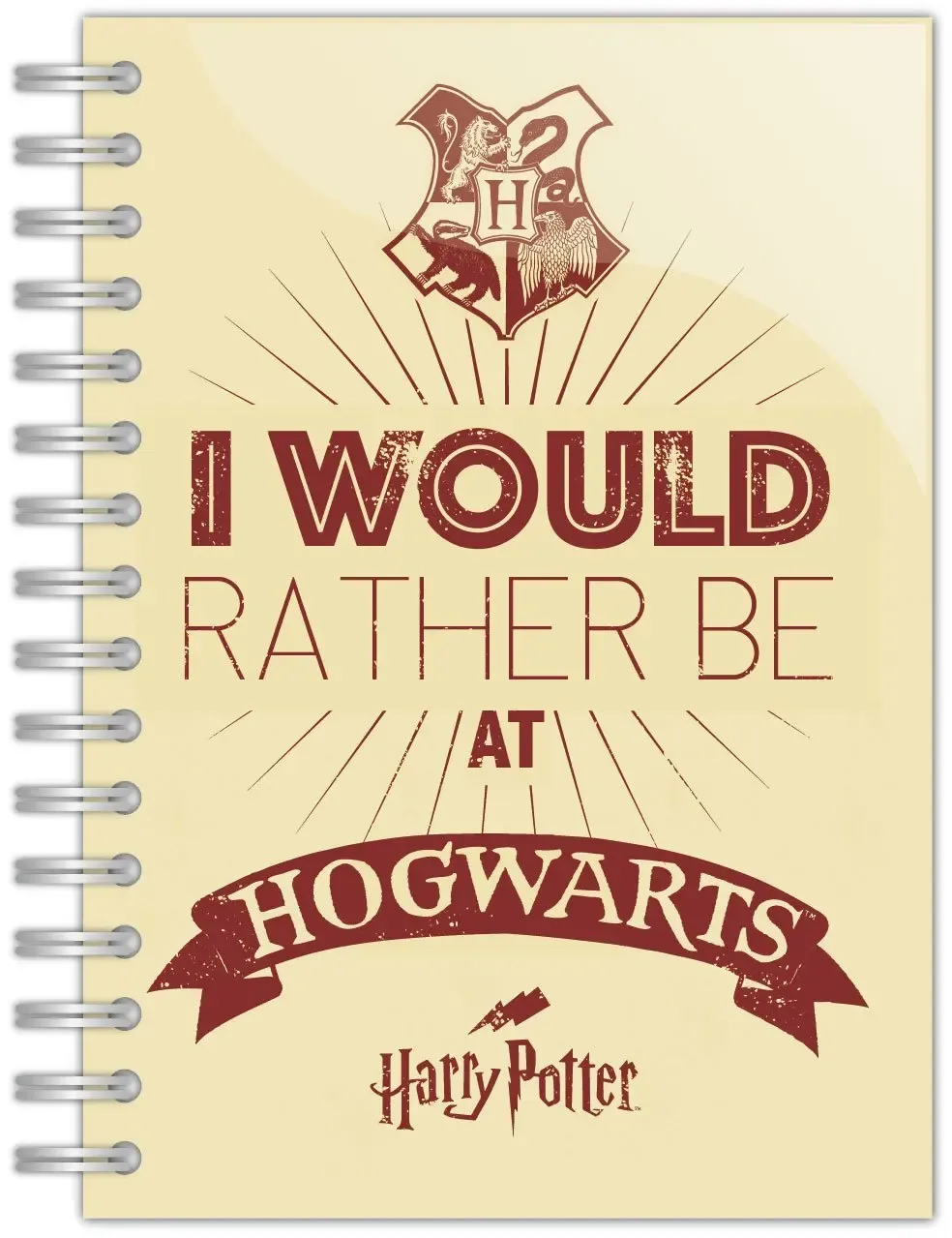 Harry Potter Notizbuch A5 I'd rather be at Hogwarts