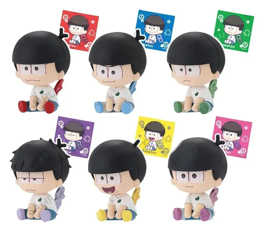 Osomatsu-san PVC Figuren Blind Box 6er-Pack Petatto Clockwork Box Ver. 5 cm 