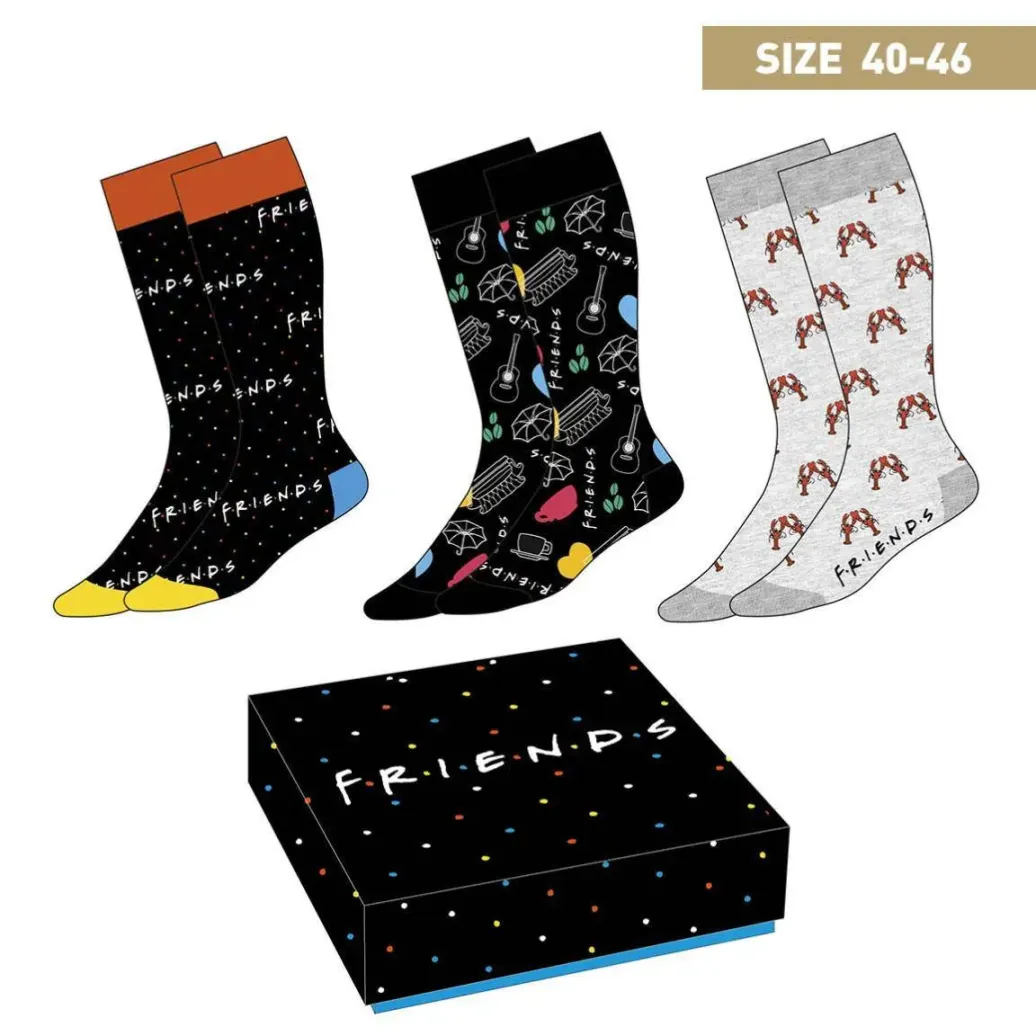 Friends Socken 3er-Pack Symbols 40-46